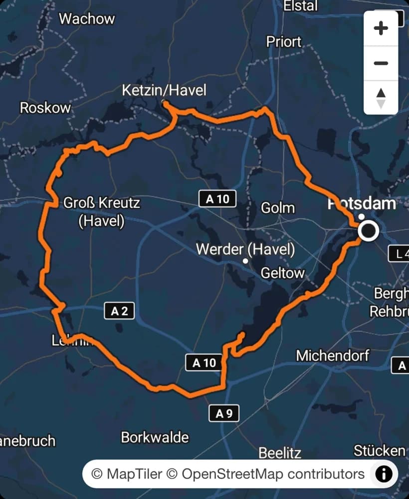 The Havelland loop on the Latu map